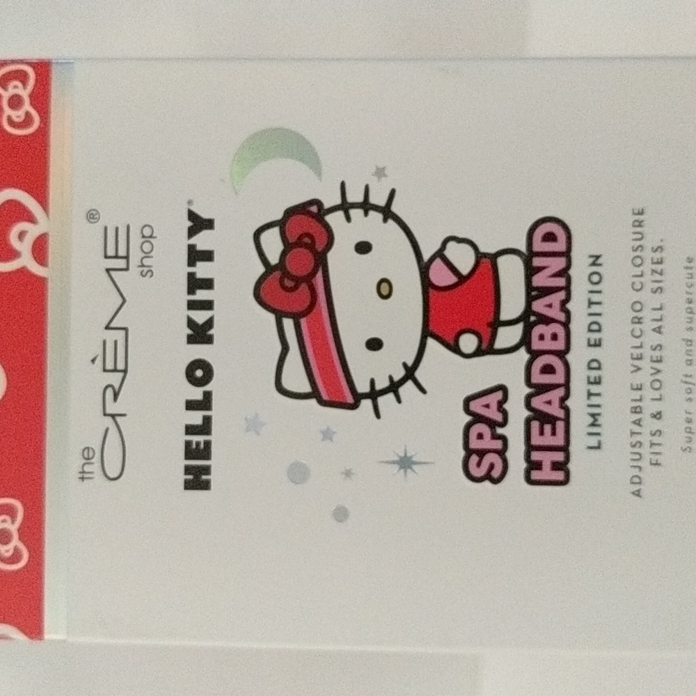 🍀 the Creme Shop Hello Kitty 🍀 Cute SPA Headband Adjustable Limited Edition 🍀